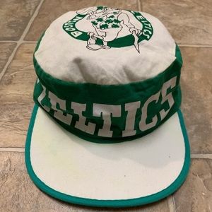 NBA Boston Celtics Vintage 80s flipped brim hat.
